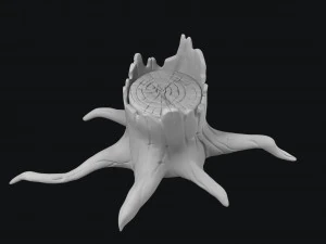 stylized stump 3D Model