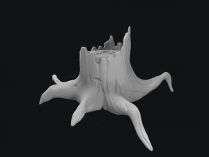 stylized stump 3D Model