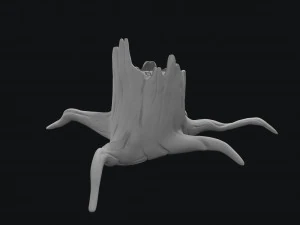stylized stump 3D Model