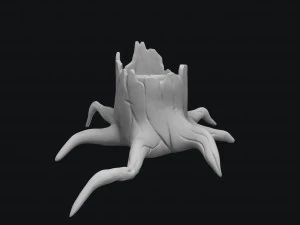 stylized stump 3D Model