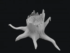 stylized stump 3D Model