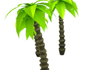 양식화된 손바닥 3D 모델