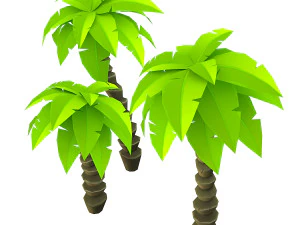 양식화된 손바닥 3D 모델