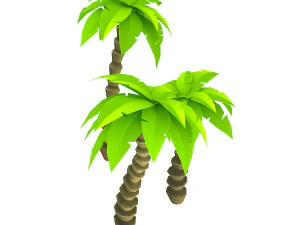 양식화된 손바닥 3D 모델