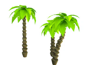 양식화된 손바닥 3D 모델