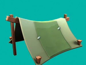 stylized tent 3D Model