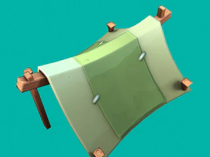 stylized tent 3D Model