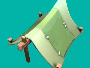 stylized tent 3D Model