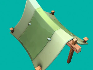 stylized tent 3D Model