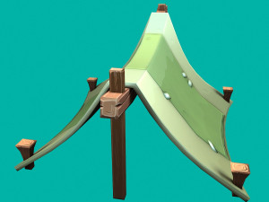 stylized tent 3D Модель
