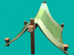 stylized tent 3D Model