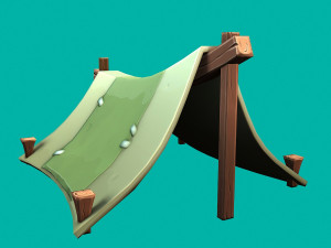 stylized tent 3D Модель