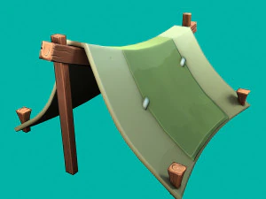stylized tent 3D Model