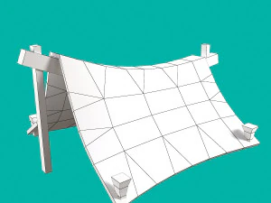 stylized tent 3D Model