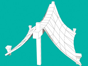 stylized tent 3D Модель