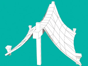 stylized tent 3D Model