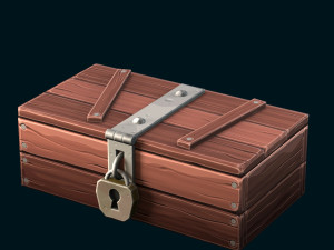 stylized box 3D मॉडल