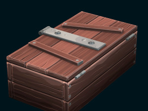 stylized box 3D मॉडल