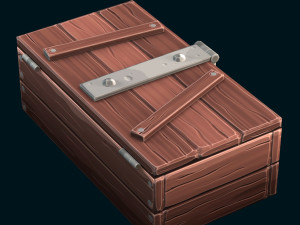stylized box 3D मॉडल