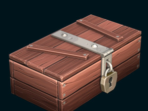 stylized box 3D मॉडल