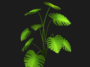 stylized bush 3D Model