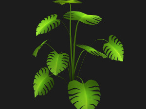 stylized bush Model 3D