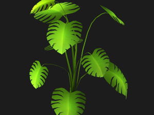 stylized bush Model 3D