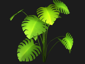 stylized bush Model 3D