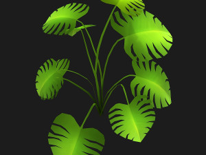stylized bush Model 3D