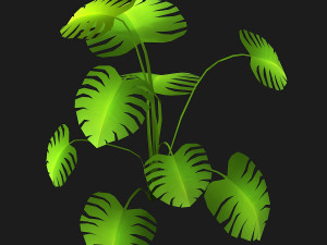 stylized bush Model 3D