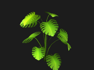 stylized bush Model 3D