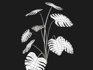 stylized bush Model 3D