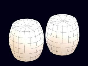 stylized barrel 3D Model