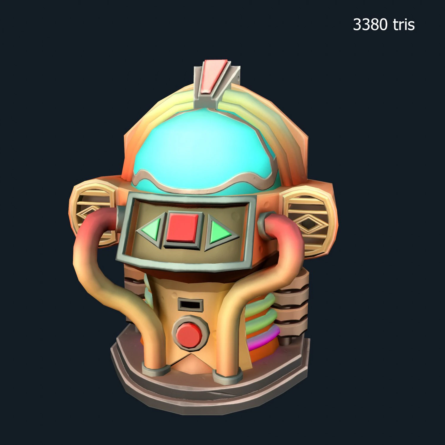 stylized jukebox 3D Model .c4d .max .obj .3ds .fbx .stl .blend 