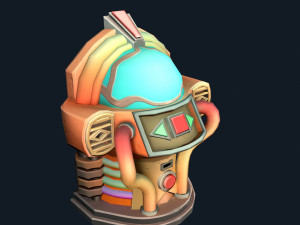 stylized jukebox 3D Model