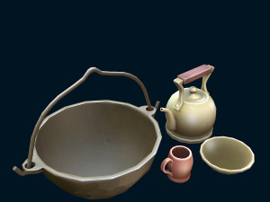 stylized dishes 3Dモデル