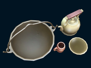 stylized dishes 3Dモデル