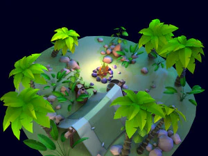 stylized set 3D Model
