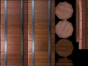 stylized set 3D 모델