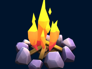 stylized set 3D 모델