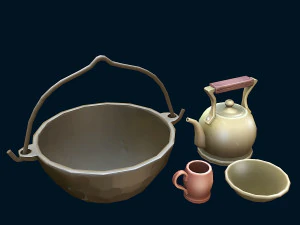 stylized set 3D Model