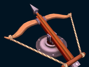 stylized ballista Modelo 3D
