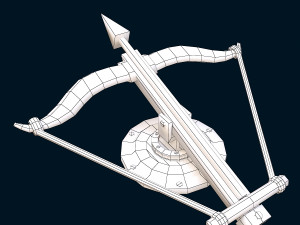 stylized ballista 3D Модель