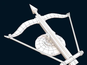 stylized ballista 3D Model