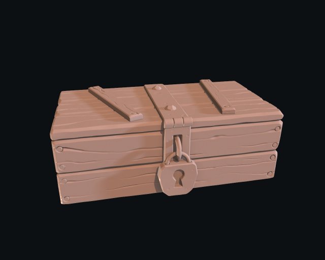 stylized box 3D Model .c4d .max .obj .3ds .fbx .stl .blend 