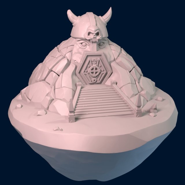 cave temple Model 3D .c4d .max .obj .3ds .fbx .stl .blend 