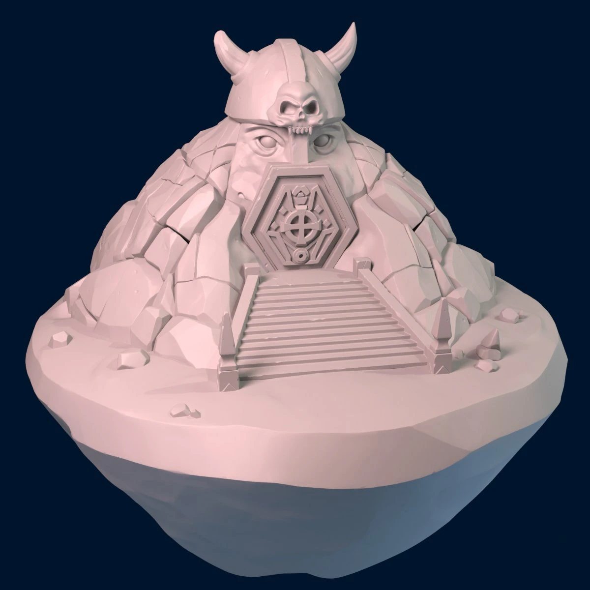 cave temple 3D Model .c4d .max .obj .3ds .fbx .stl .blend 