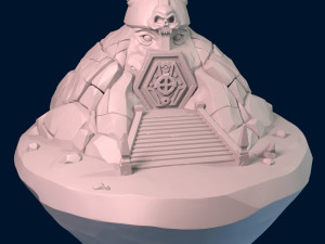 cave temple Modello 3D