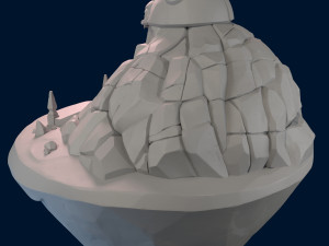 cave temple Model 3D