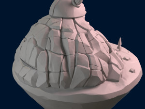 cave temple Model 3D